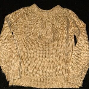 Elegant Tan Knit Sweater
